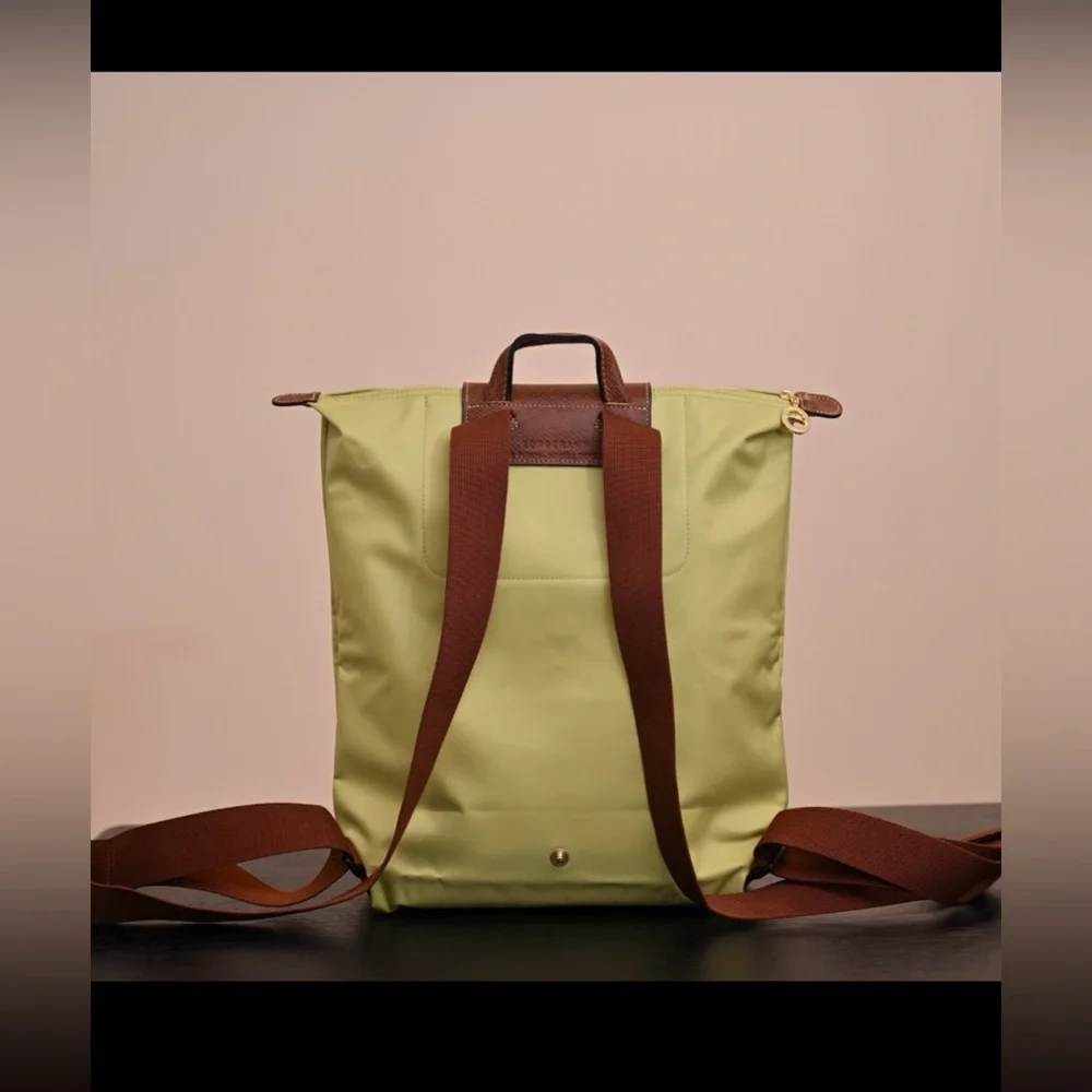 Longchamp Le Pliage Original Medium‎ Canvas Backpack color Pistachio